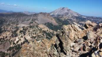 A view of Lassen Peak over Brokeoff's jagged teeth. FAITH MECKLEY
