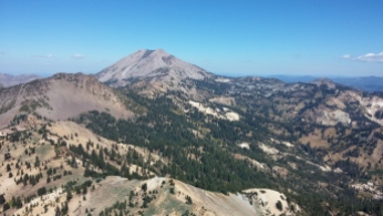 Lassen Peak in the distance, and you can almost see the outline of an ancienct volcano. FAITH MECKLEY